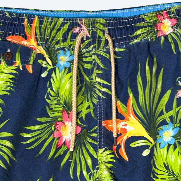 Polo‎ Ralph Lauren Floral Print Traveler Swim Shorts Men's M Tropical Bright - Picture 3 of 9